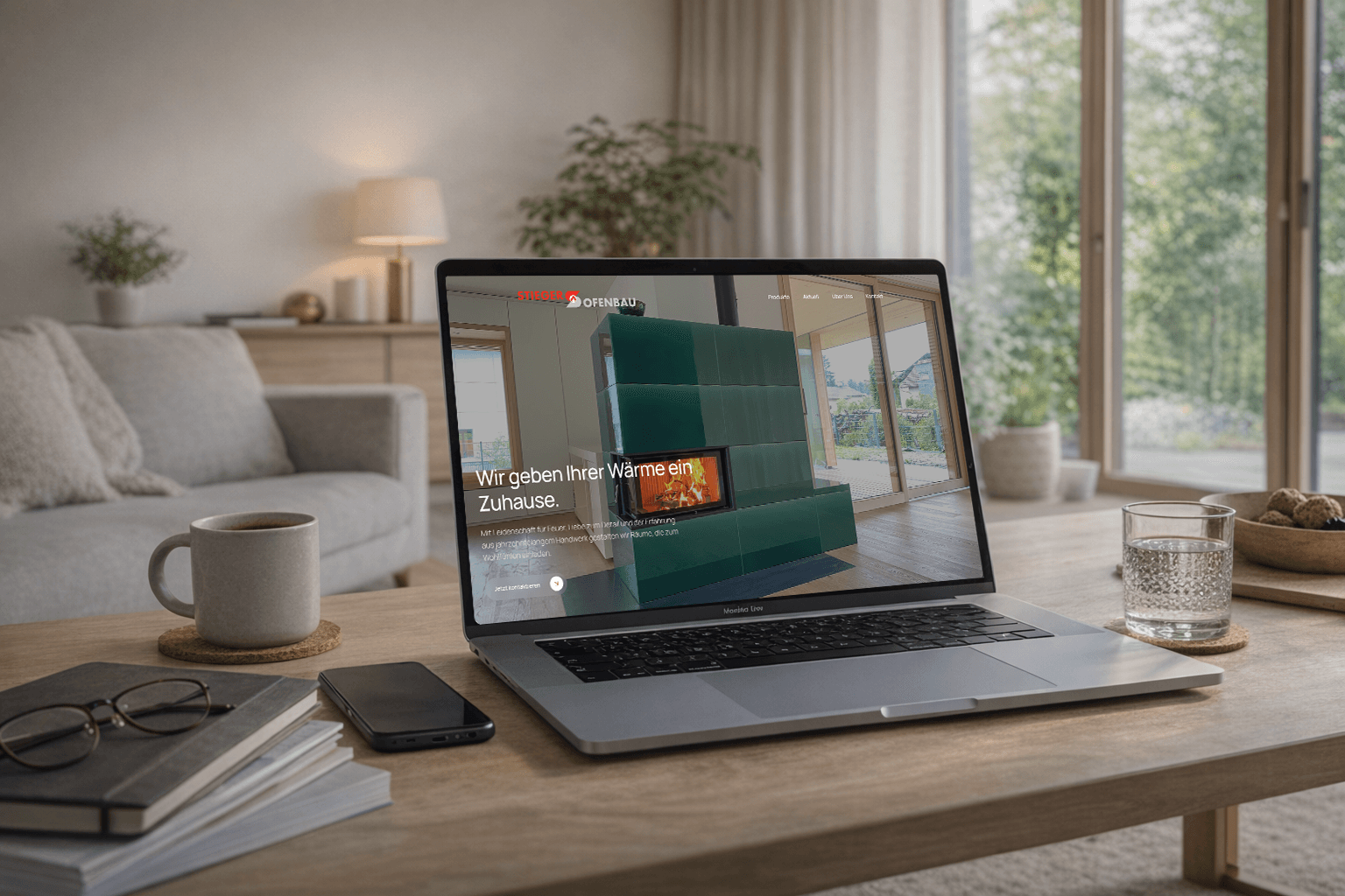 Stieger Ofenbau neue Webseite